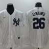 Men's New York Yankees DJ LeMahieu #26 White Baseball Jersey