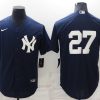 Men's New York Yankees Giancarlo Stanton #27 Navy Name Jersey