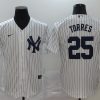 Men's New York Yankees Gleyber Torres #25 White Baseball Jersey