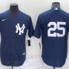 Men's New York Yankees Jason Giambi #25 Navy Name Jersey