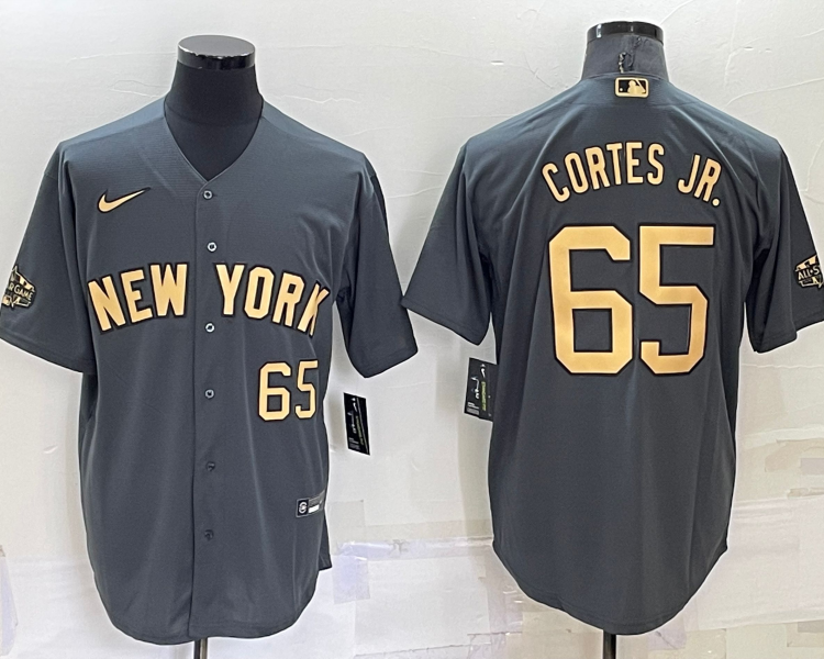 Men's New York Yankees Nestor Cortes Jr. #65 Gray Jersey