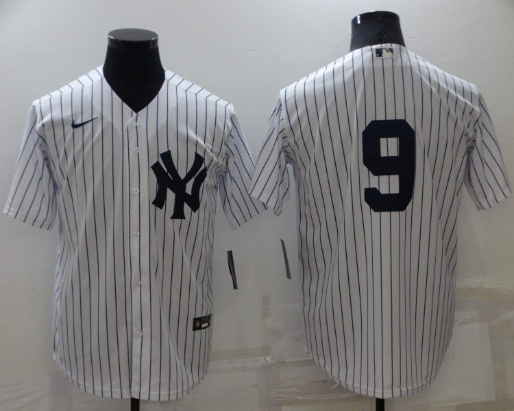 Men's New York Yankees Roger Maris #9 White Name Jersey