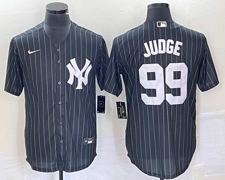Men's New York Yankees Aaron Judge #99 Black Jersey