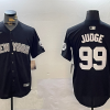 Men's New York Yankees Aaron Judge #99 Black Jersey