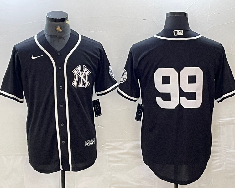 Men's New York Yankees Aaron Judge #99 Black Limited Name Jersey