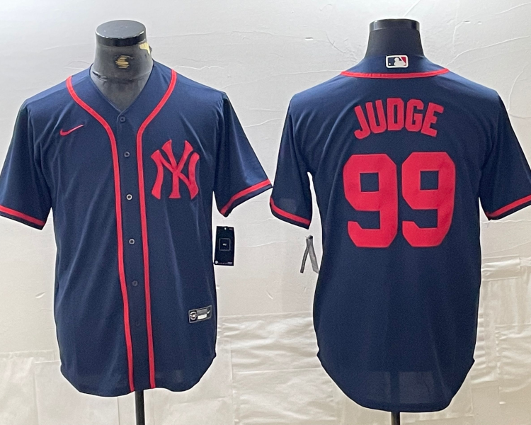 Men's New York Yankees Aaron Judge #99 Navy Limited Jersey
