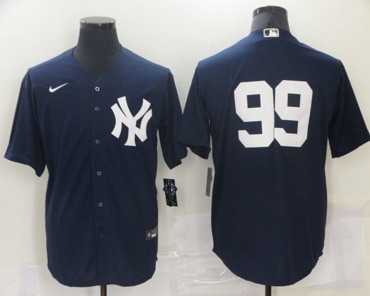 Men's New York Yankees Aaron Judge #99 Navy Name Jersey