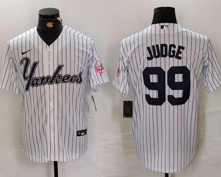 Men's New York Yankees Aaron Judge White Jersey
