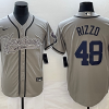 Men's New York Yankees Anthony Rizzo #48 Gray Jersey Joint Edition