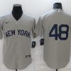 Men's New York Yankees Anthony Rizzo #48 Gray Name Jersey
