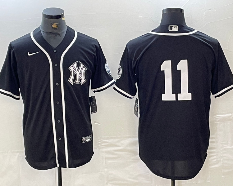 Men's New York Yankees Anthony Volpe #11 Black Limited Name Jersey