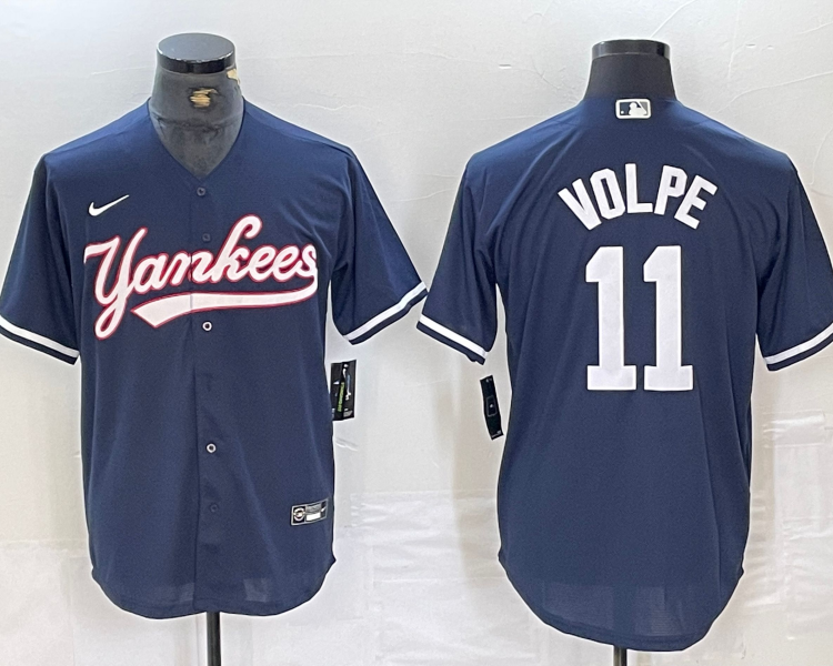 Men's New York Yankees Anthony Volpe #11 Navy Limited Jersey