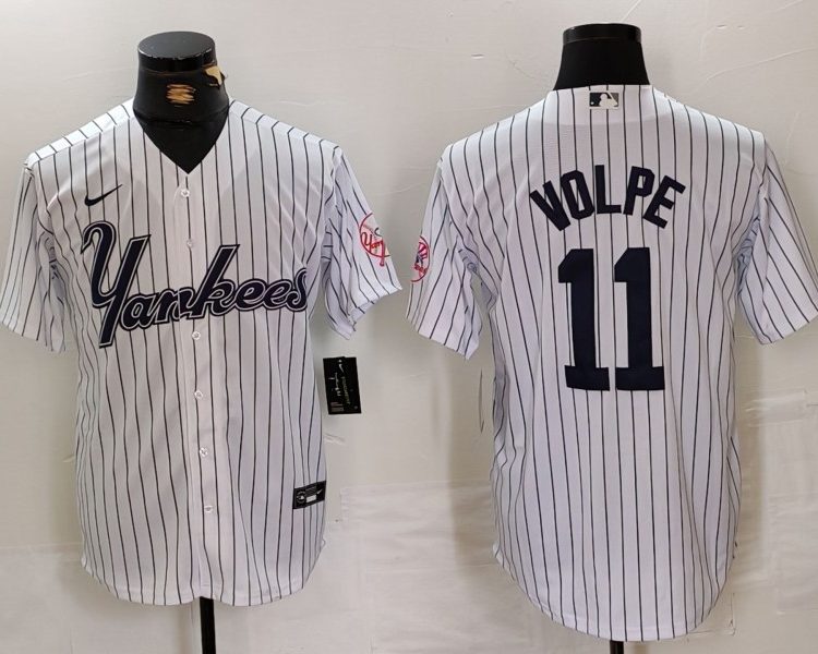 Men's New York Yankees Anthony Volpe White Jersey