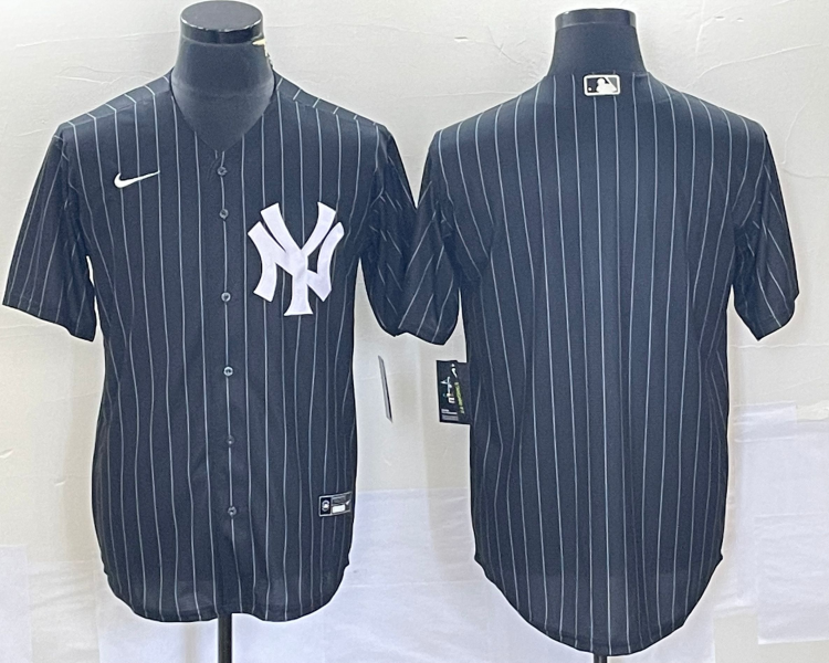 Men's New York Yankees Black Alternate Blank Jersey