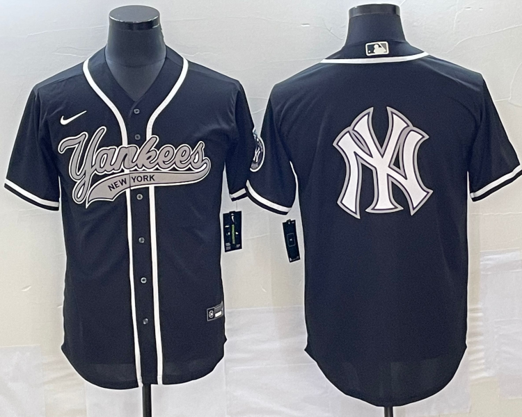 Men's New York Yankees Black Jersey Joint Edition