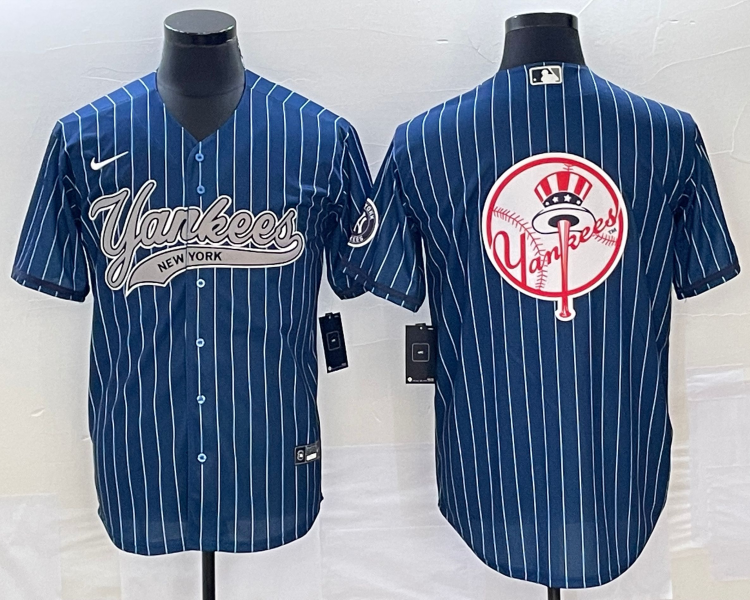 Men's New York Yankees Blue Team Jersey Joint Edition