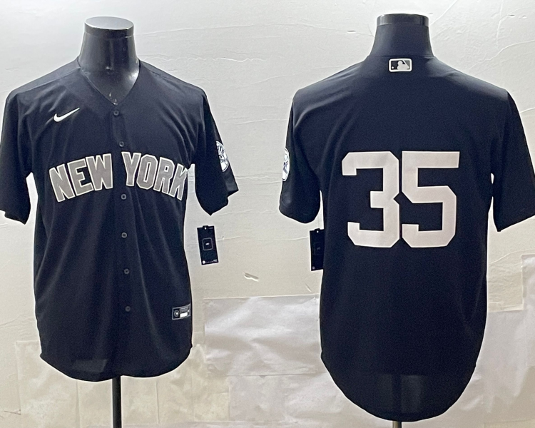 Men's New York Yankees Cody Bellinger #35 Black Team Jersey