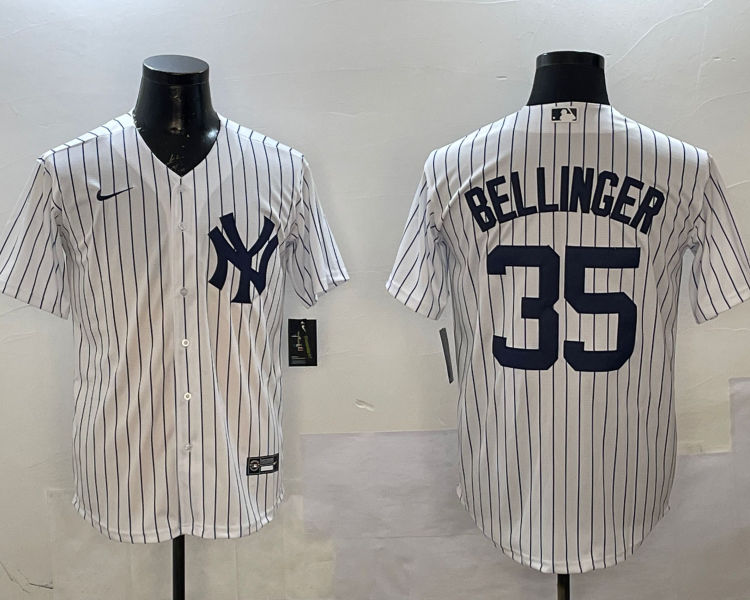 Men's New York Yankees Cody Bellinger #35 White Home Jersey
