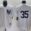 Men's New York Yankees Cody Bellinger #35 White Name Jersey