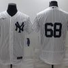 Men's New York Yankees Dellin Betances #68 White Name Jersey