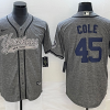 Men's New York Yankees Gerrit Cole #45 Gray Jersey Joint Edition