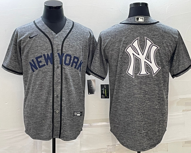 Men's New York Yankees Gray Authentic Jersey