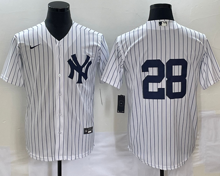 Men's New York Yankees Josh Donaldson #28 White Name Jersey