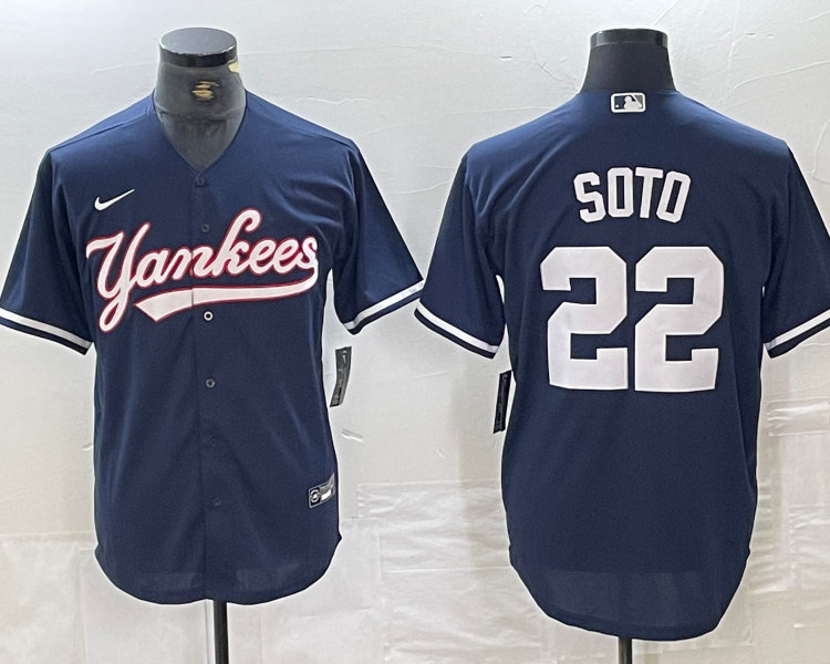 Men's New York Yankees Juan Soto #22 Navy Limited Jersey