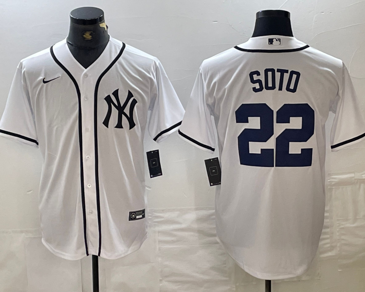 Men's New York Yankees Juan Soto #22 White Limited Jersey