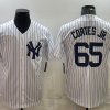 Men's New York Yankees Nestor Cortes Jr. #65 White Home Cooperstown Collection Jersey