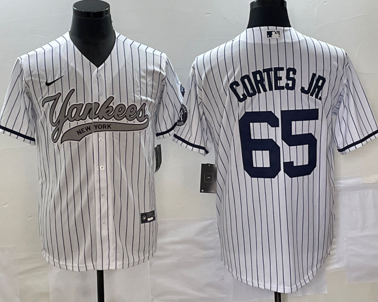 Men's New York Yankees Nestor Cortes Jr. #65 White Jersey Joint Edition