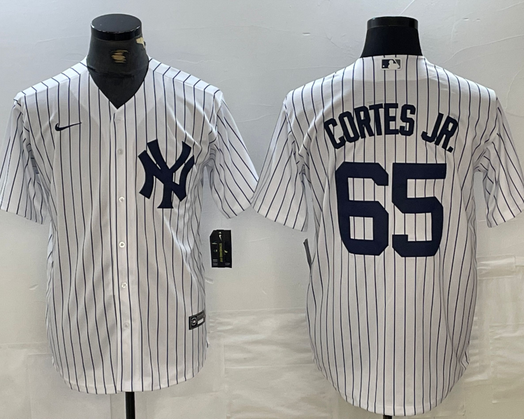 Men's New York Yankees Nestor Cortes Jr. #65 White Jersey