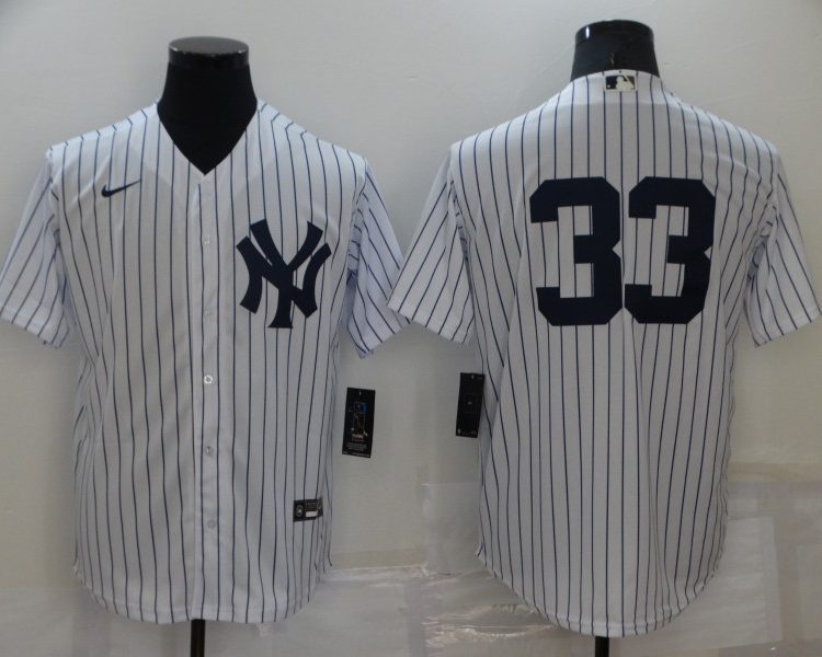 Men's New York Yankees Nick Swisher #33 White Name Jersey