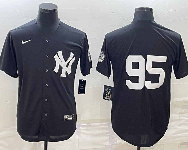 Men's New York Yankees Oswaldo Cabrera #95 Black Name Jersey