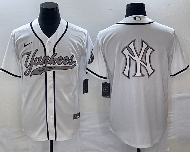 Men's New York Yankees White Jersey Joint Edition