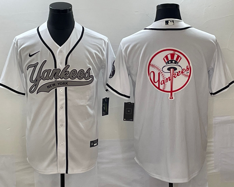 Men's New York Yankees White Team Jersey Joint Edition