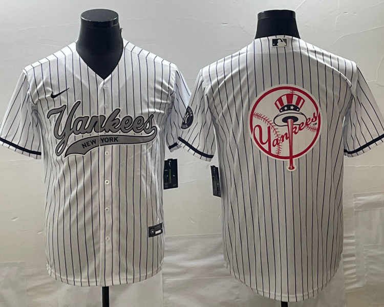 Men's New York Yankees White Team Jersey Joint Edition
