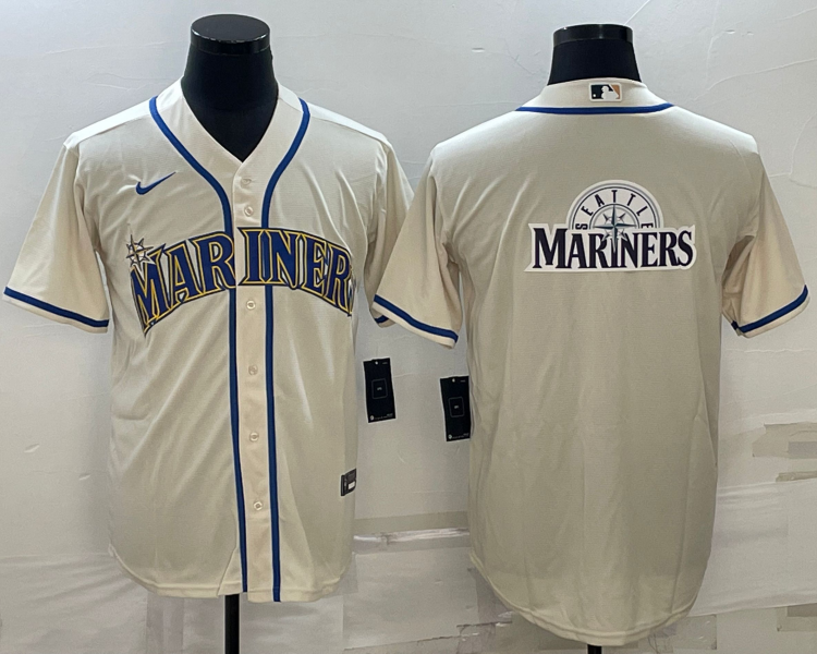 Men's Seattle Mariners Beige Team Jersey