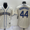 Men's Seattle Mariners Julio Rodriguez #44 Beige Baseball Jersey