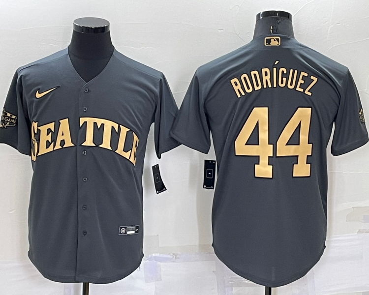 Men's Seattle Mariners Julio Rodriguez #44 Gray Jersey