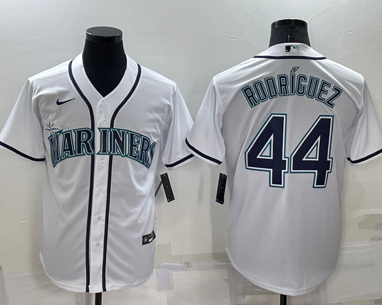 Men's Seattle Mariners Julio Rodriguez #44 White Baseball Jersey