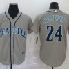 Men's Seattle Mariners Ken Griffey Jr. #24 Gray Baseball Jersey