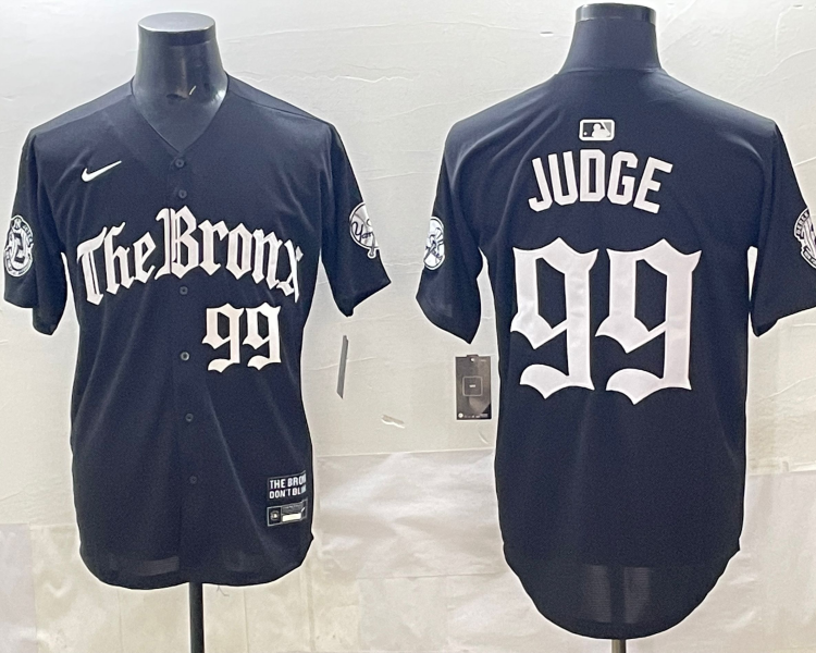 Men's New York Yankees Aaron Judge #99 Black Alternate Jersey
