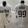 Men's New York Yankees Aaron Judge #99 White Team Jersey