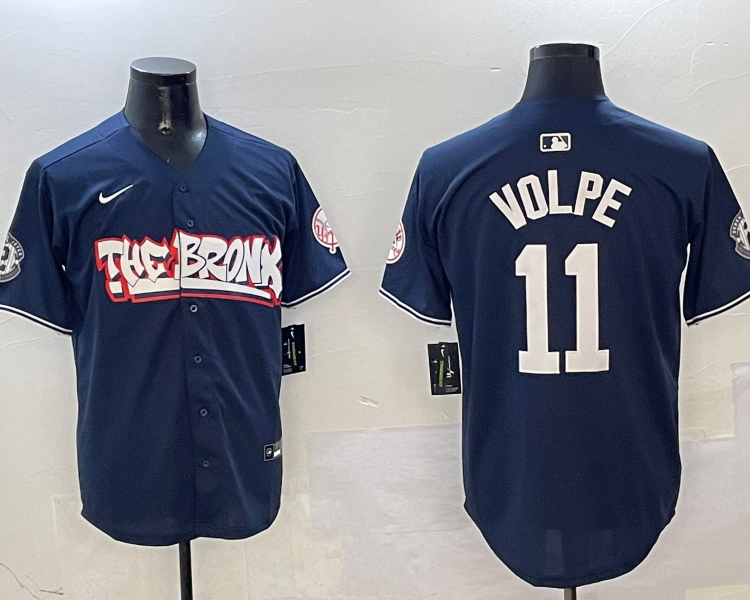 Men's New York Yankees Anthony Volpe Navy Limited Jersey