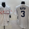 Men's New York Yankees Babe Ruth White Limited Jersey