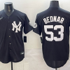 Men's New York Yankees David Bednar #53 Black Jersey