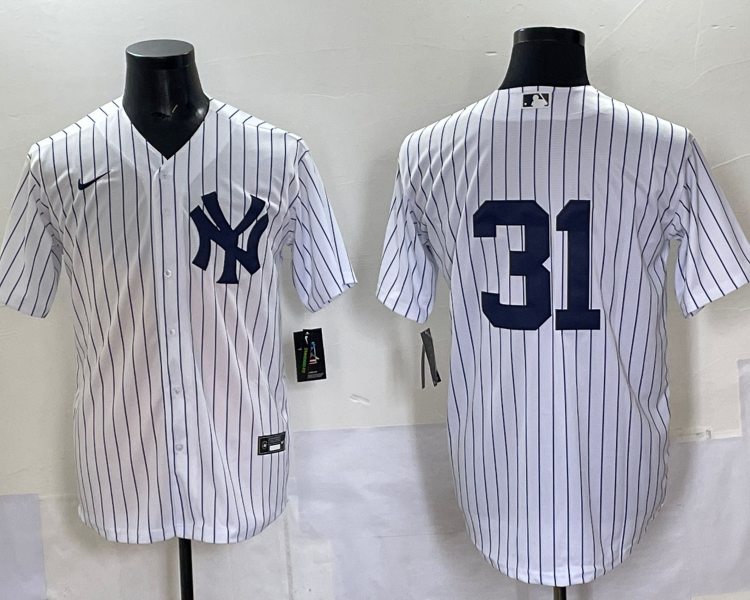 Men's New York Yankees Ichiro Suzuki #31 White Limited Jersey