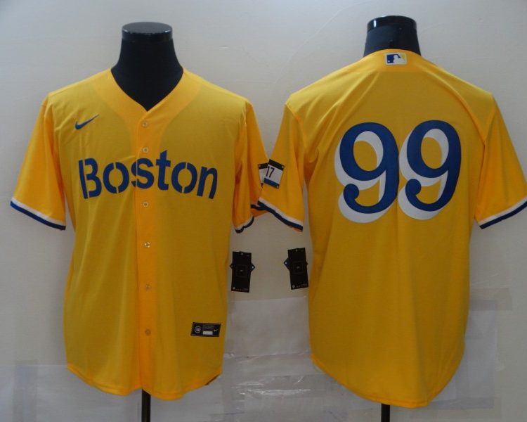 Men's Boston Red Sox Alex Verdugo #99 Gold City Connect Jersey
