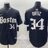 Men's Boston Red Sox David Ortiz #34 Black Limited Jersey